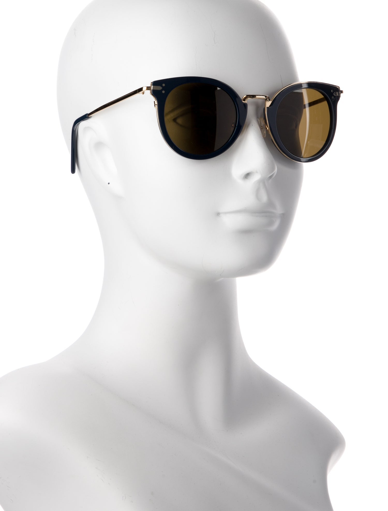 Celine Round Mirrored Sunglasses